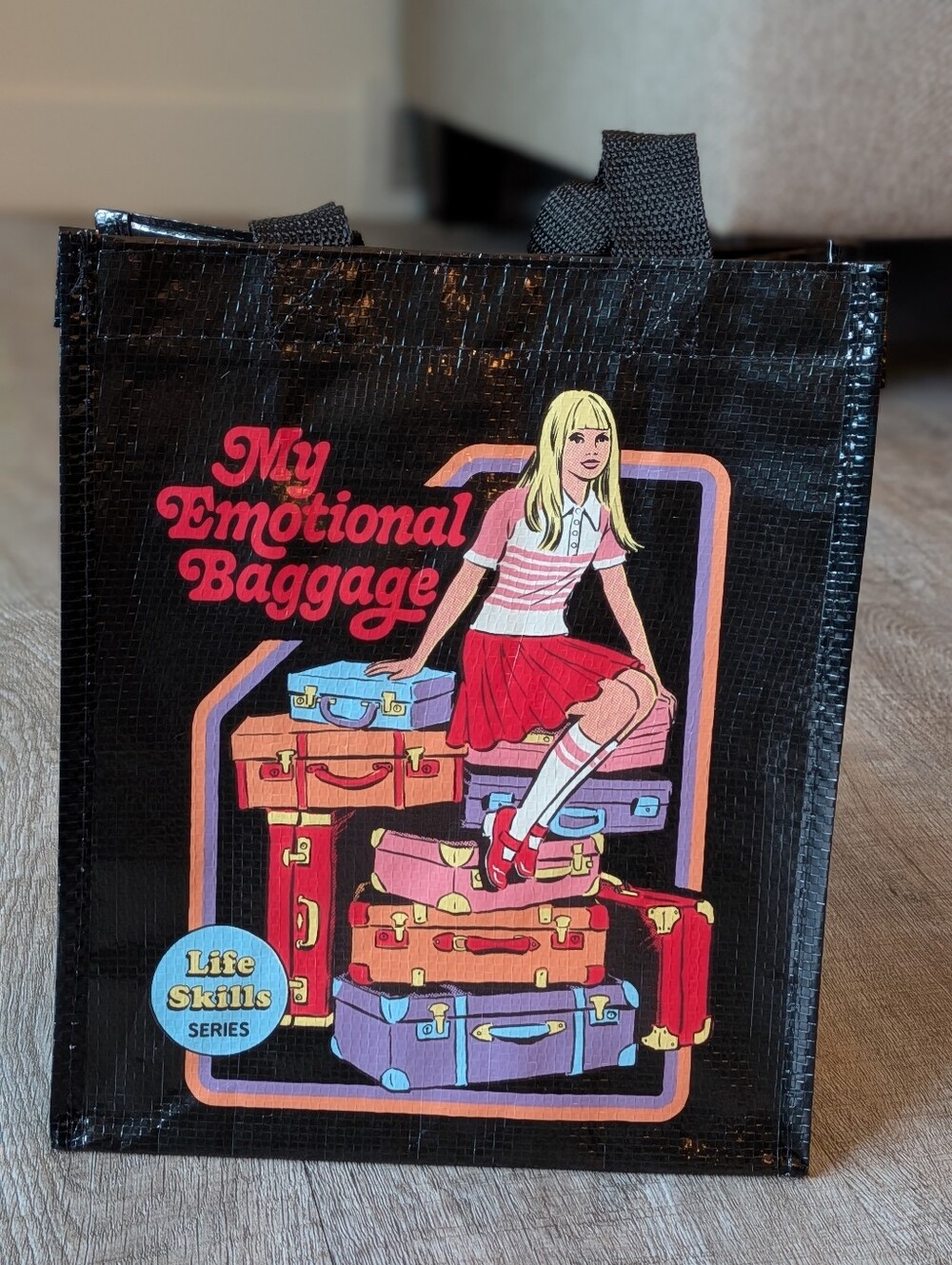 Steven Rhodes My Emotional Baggage 8x10 Mini Tote NWT